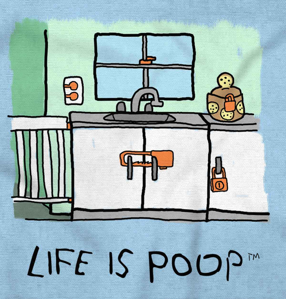 Safety Locks Infant Toddler T Shirt-Direct To Garment Print-Brisco Baby