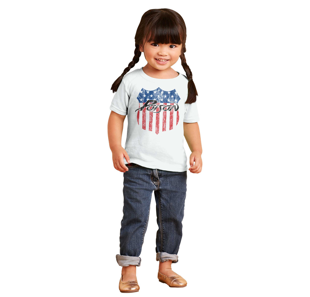 Poison USA Infant Toddler T Shirt-Direct To Garment Print-Brisco Baby