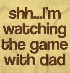 Watching the Game Infant Toddler T Shirt-Direct To Garment Print-Brisco Baby