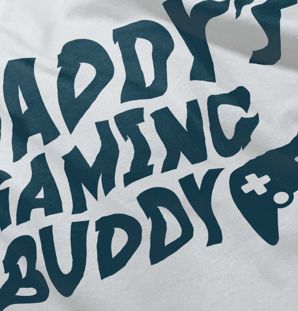 Daddy's Gaming Buddy Infant Baby Bib-Direct To Garment Print-Brisco Baby