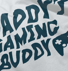 Daddy's Gaming Buddy Infant Baby Bib-Direct To Garment Print-Brisco Baby