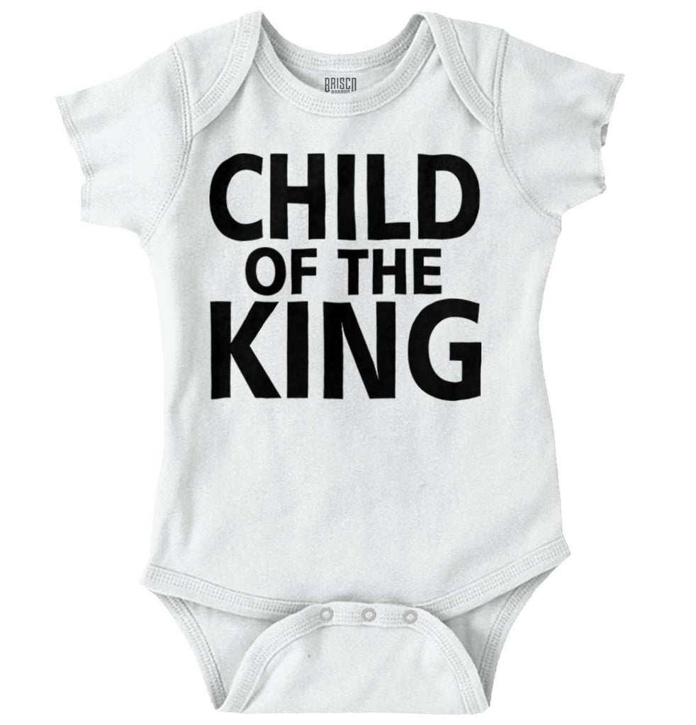 Child Of The King Romper Bodysuit-Direct To Garment Print-Brisco Baby
