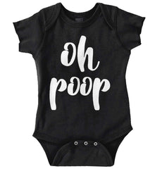 Oh Poop Romper Bodysuit-Direct To Garment Print-Brisco Baby