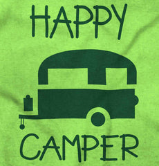 Happy Camper Romper Bodysuit-Direct To Garment Print-Brisco Baby