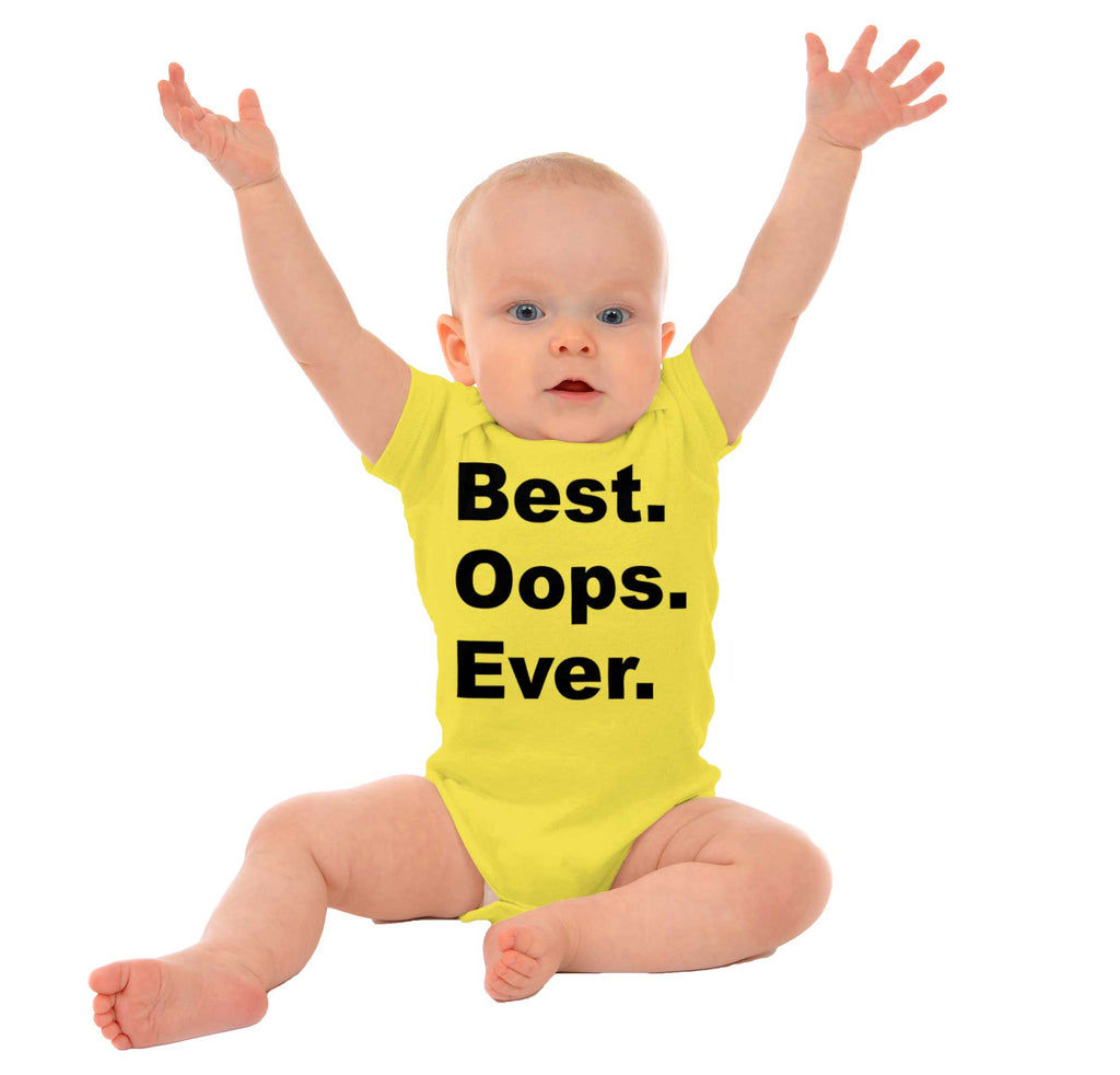 Best Oops Ever Romper Bodysuit-Direct To Garment Print-Brisco Baby