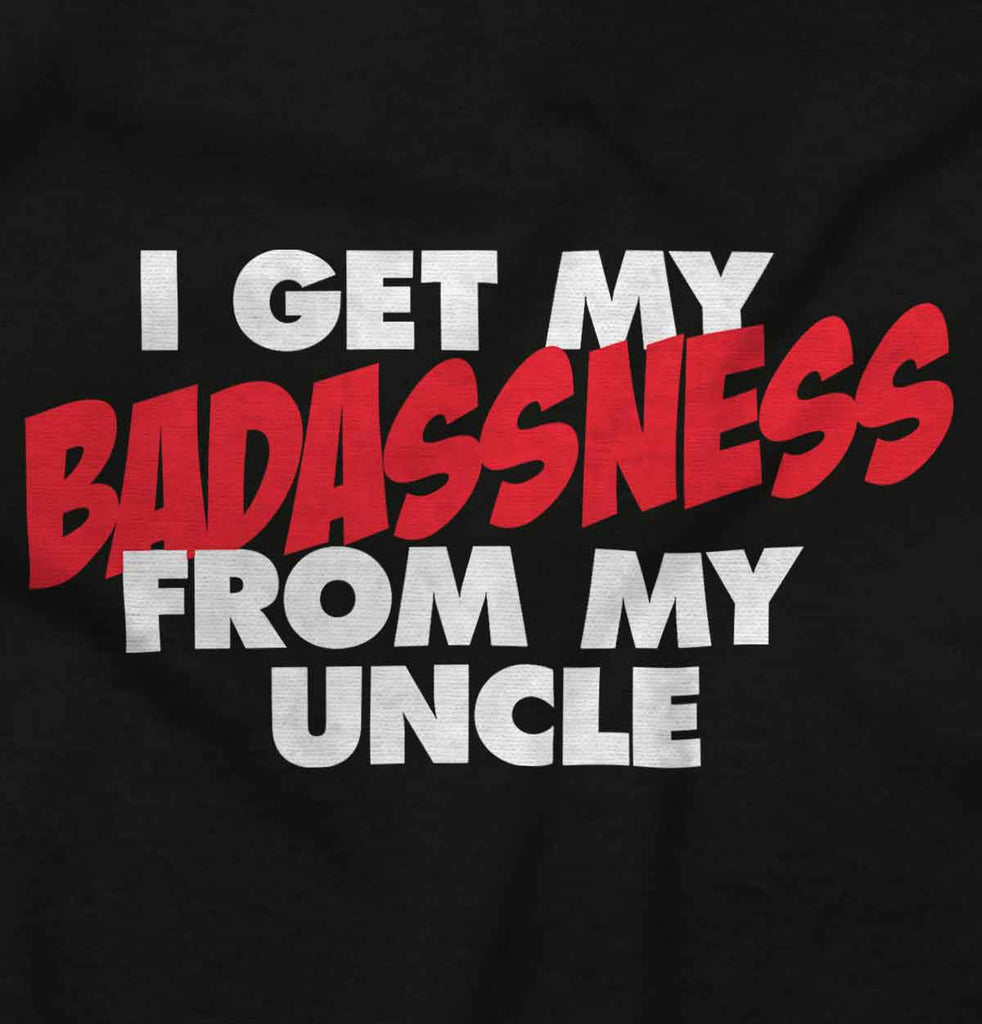 Badass Uncle Ringer Romper Bodysuit-Direct To Garment Print-Brisco Baby