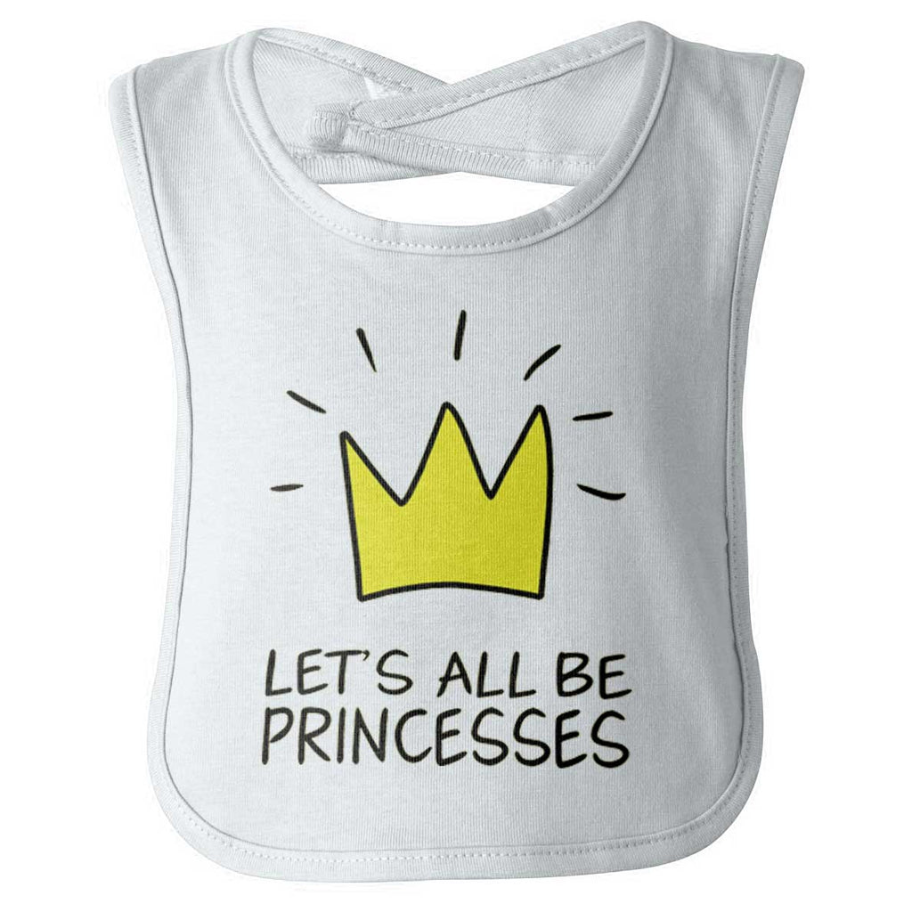Be Princesses Infant Baby Bib-Direct To Garment Print-Brisco Baby