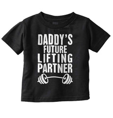 Lifting Partner Infant Toddler T Shirt-Direct To Garment Print-Brisco Baby