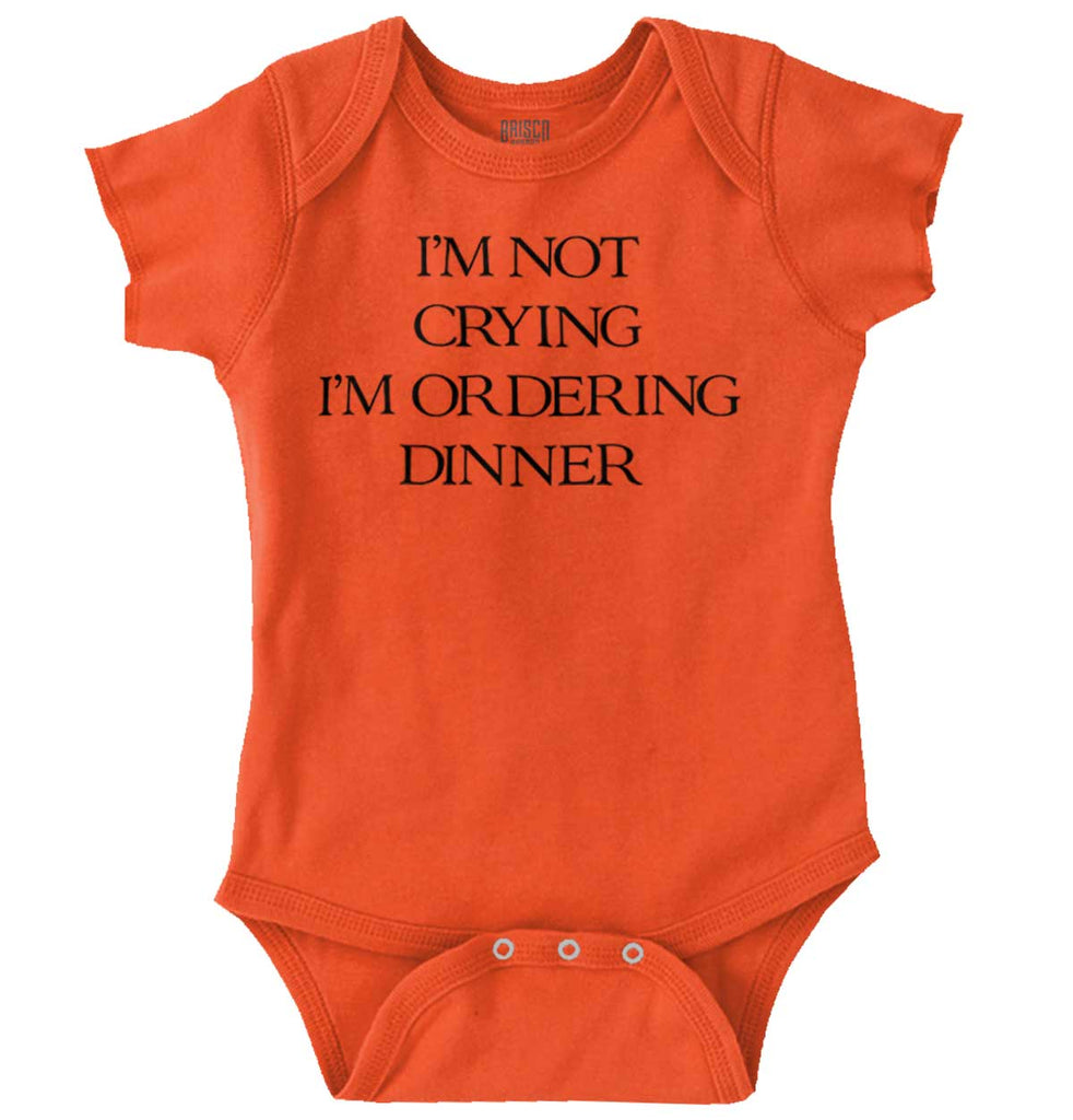 I'm Not Crying Romper Bodysuit-Direct To Garment Print-Brisco Baby