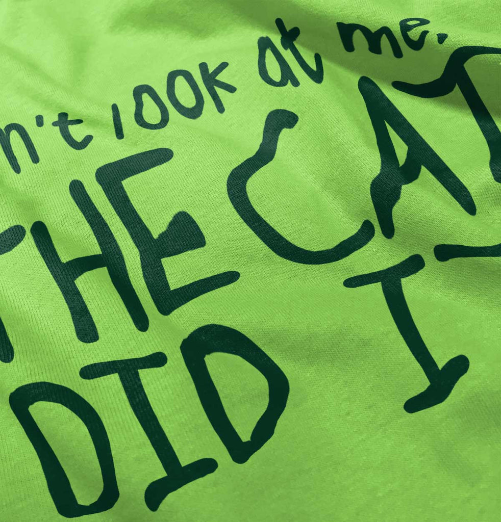 Cat Did It Romper Bodysuit-Direct To Garment Print-Brisco Baby