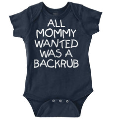Backrub Romper Bodysuit-Direct To Garment Print-Brisco Baby