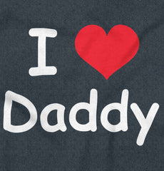 I Heart Daddy Football Romper Bodysuit-Direct To Garment Print-Brisco Baby