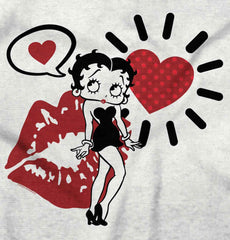 Cartoon Betty Toddler Football Jersey Tee-Direct To Garment Print-Brisco Baby