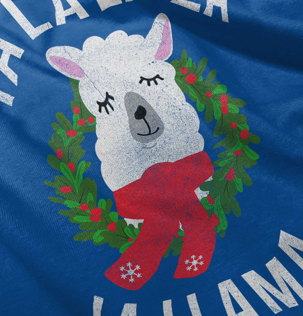Llama Christmas Romper Bodysuit-Direct To Garment Print-Brisco Baby