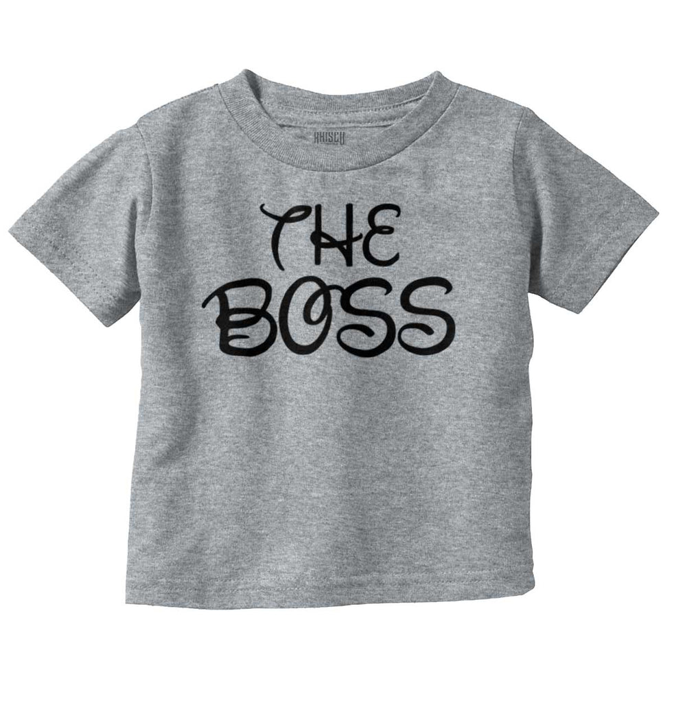 The Boss Infant Toddler T Shirt-Direct To Garment Print-Brisco Baby