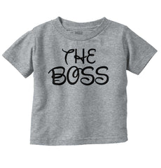 The Boss Infant Toddler T Shirt-Direct To Garment Print-Brisco Baby