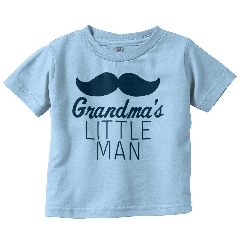 Grandma's Little Man Infant Toddler T Shirt-Direct To Garment Print-Brisco Baby