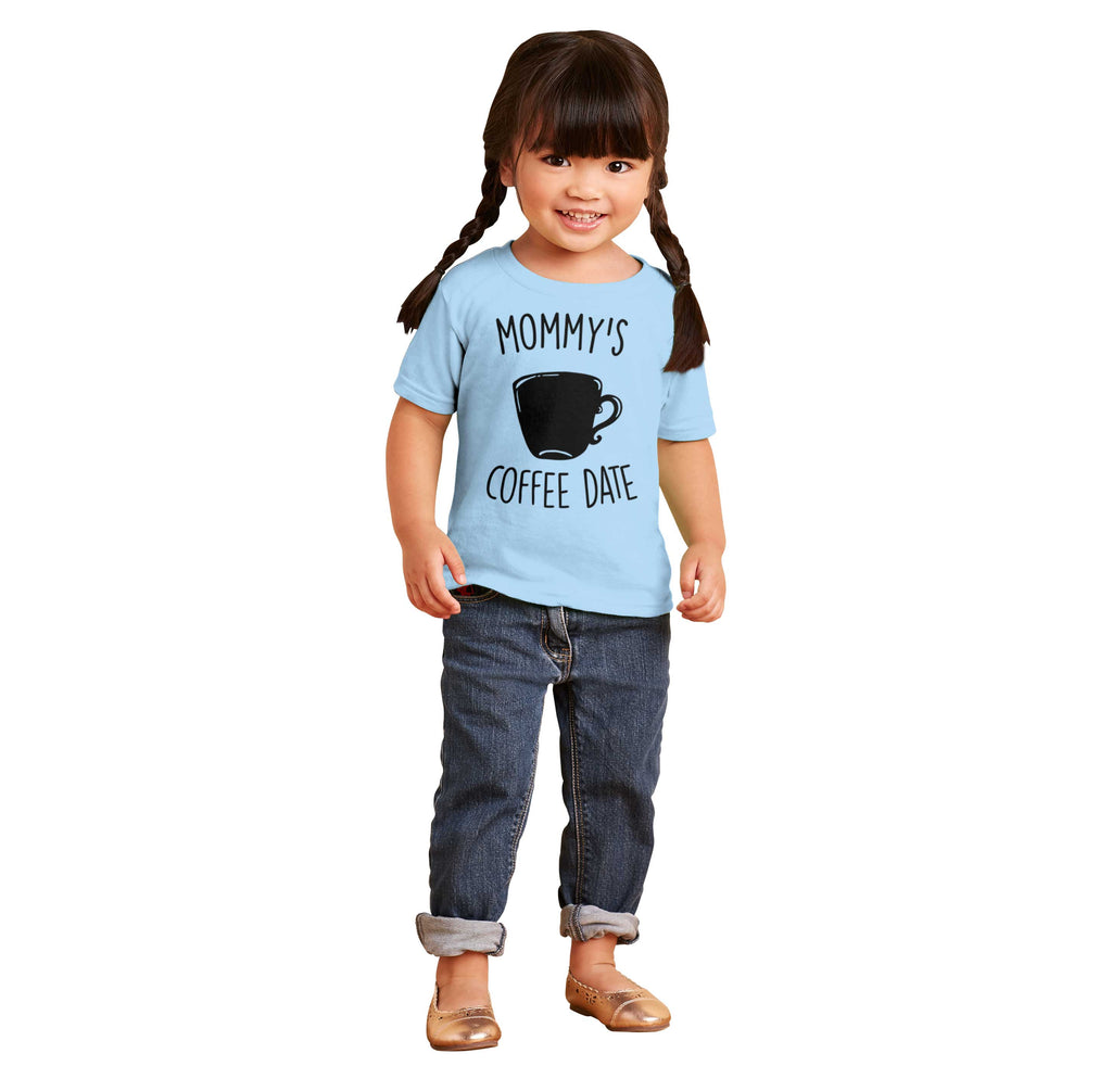 Mommy's Coffee Date Infant Toddler T Shirt-Direct To Garment Print-Brisco Baby