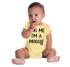 Hug Me I'm A Muggle Romper Bodysuit-Direct To Garment Print-Brisco Baby