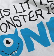 Little Monster Is On Infant Toddler T Shirt-Direct To Garment Print-Brisco Baby