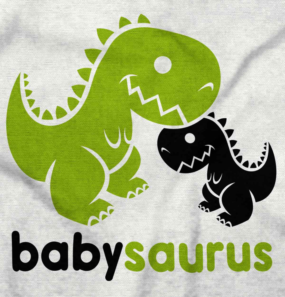 Babysaurus Rex Infant Baby Bib-Direct To Garment Print-Brisco Baby