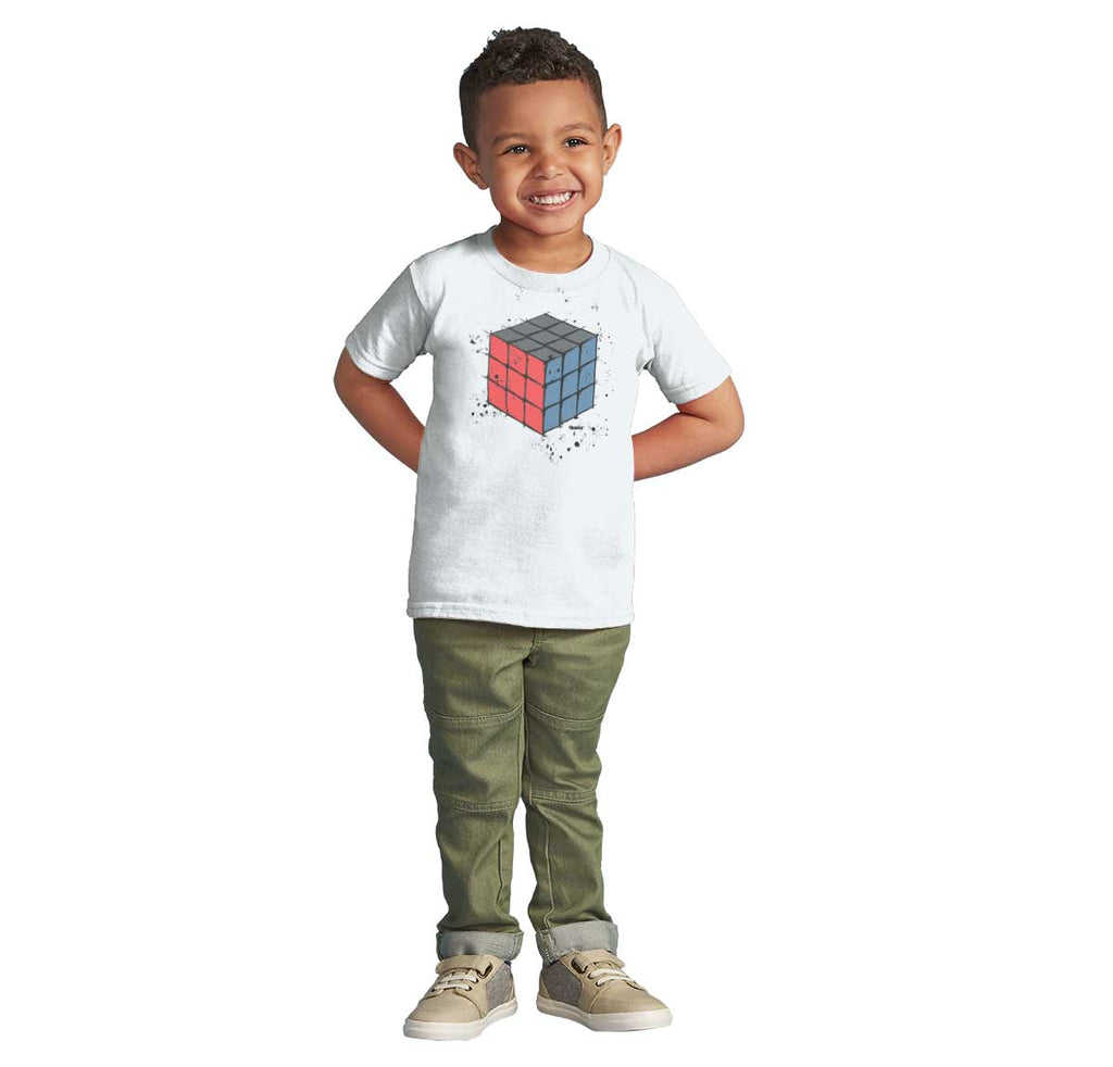 Rubiks Splatter Infant Toddler T Shirt-Direct To Garment Print-Brisco Baby