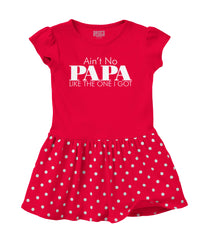 No Papa Like Me Baby Polka Dot Skirt Dress-Direct To Garment Print-Brisco Baby