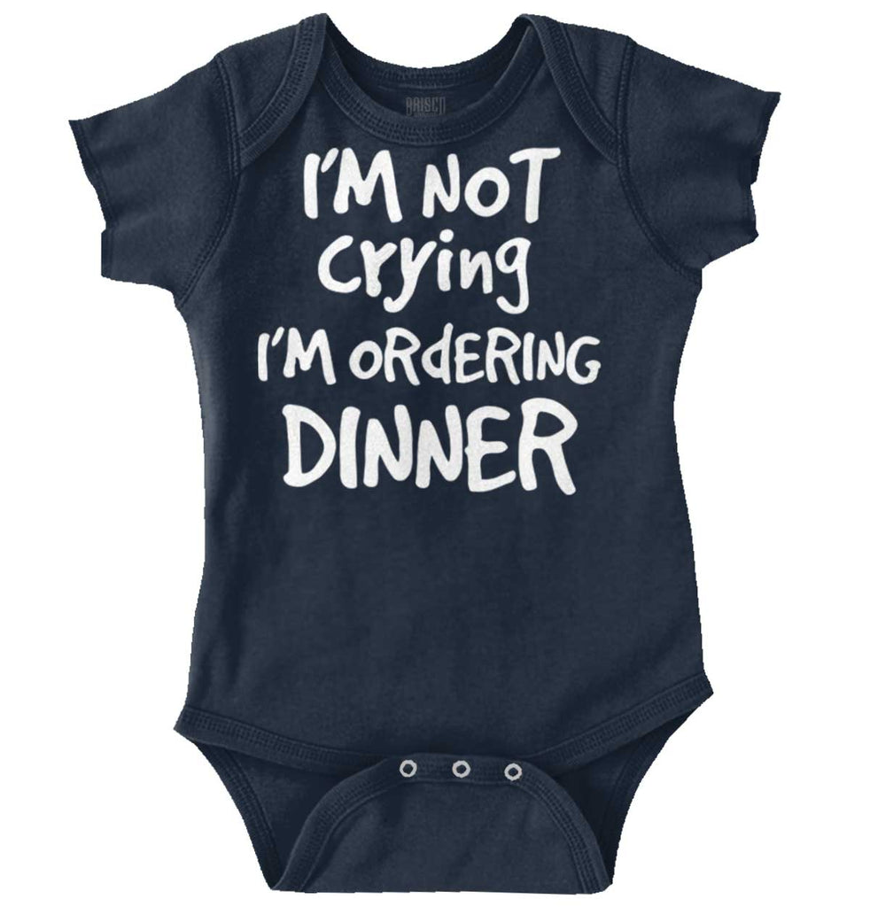 Ordering Dinner Romper Bodysuit-Direct To Garment Print-Brisco Baby