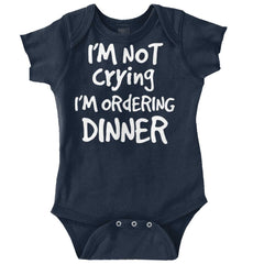 Ordering Dinner Romper Bodysuit-Direct To Garment Print-Brisco Baby