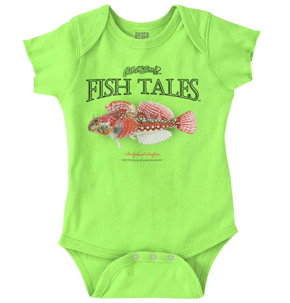 Scalyhead Sculpin Romper Bodysuit-Direct To Garment Print-Brisco Baby