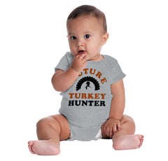 Future Turkey Hunter Romper Bodysuit-Direct To Garment Print-Brisco Baby