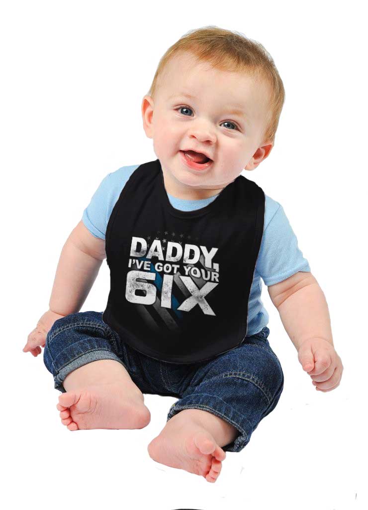 Got Your Six Infant Baby Bib-Direct To Garment Print-Brisco Baby