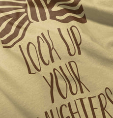 Lock Up Your Daughters Romper Bodysuit-Direct To Garment Print-Brisco Baby