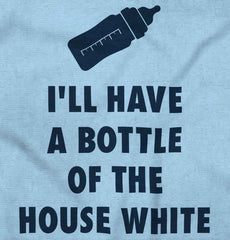 House White Infant Toddler T Shirt-Direct To Garment Print-Brisco Baby