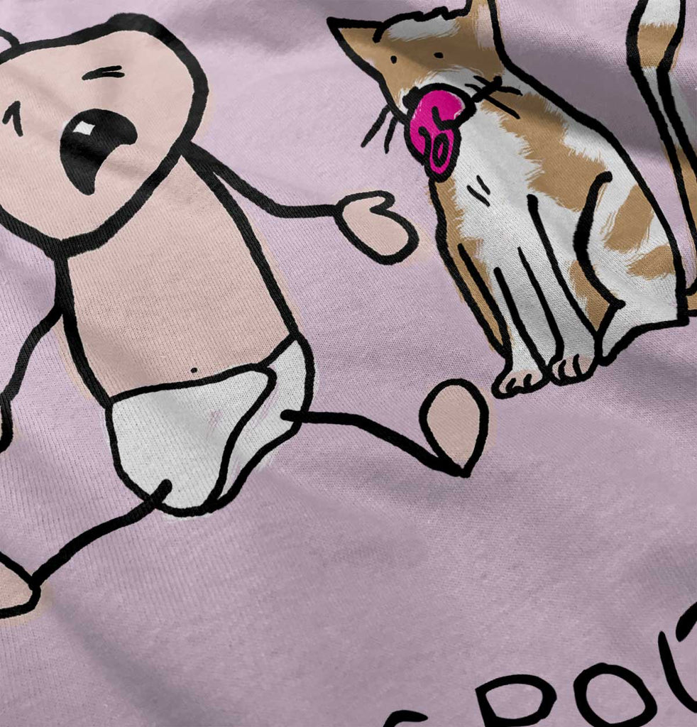 Cat Pacifier Infant Toddler T Shirt-Direct To Garment Print-Brisco Baby