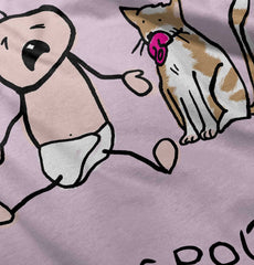 Cat Pacifier Infant Toddler T Shirt-Direct To Garment Print-Brisco Baby