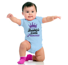 Daddy's Little Princess Romper Bodysuit-Direct To Garment Print-Brisco Baby