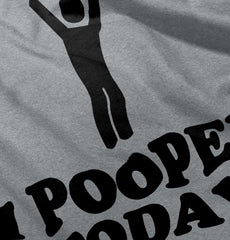 I Pooped Today Romper Bodysuit-Direct To Garment Print-Brisco Baby