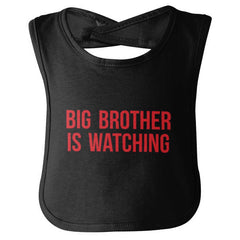 Big Brother Is Watching Infant Baby Bib-Direct To Garment Print-Brisco Baby