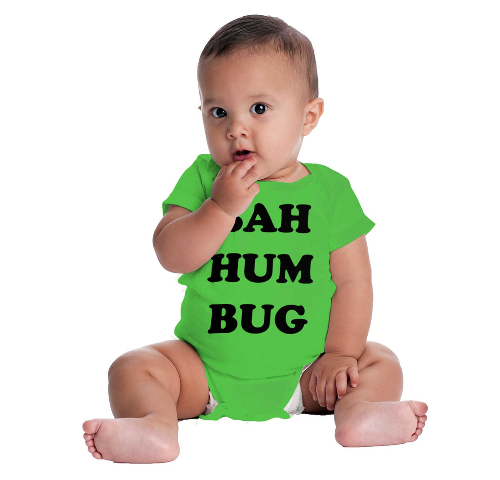 Bah Hum Bug Romper Bodysuit-Direct To Garment Print-Brisco Baby