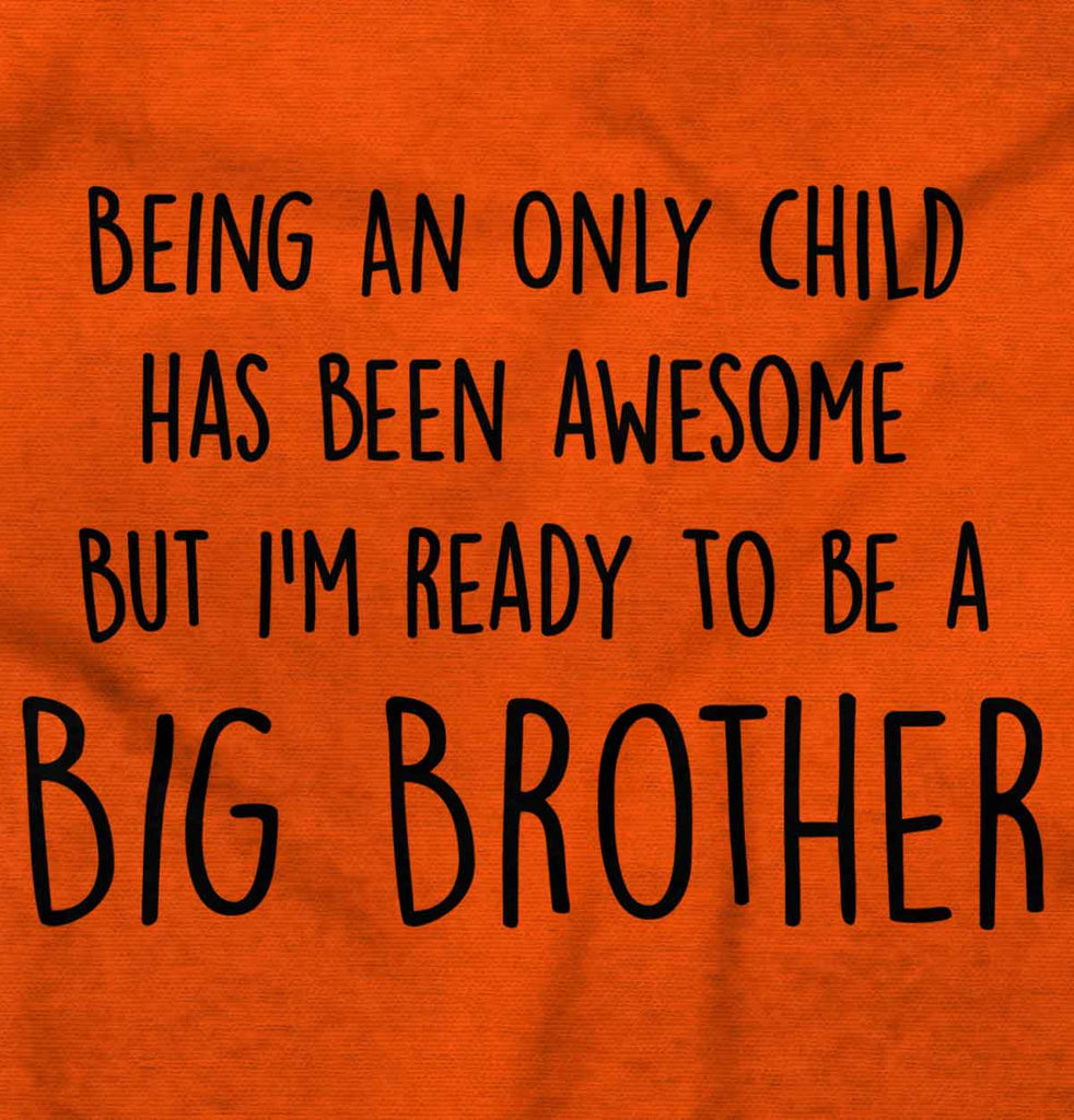 Ready To Be A Big Brother Romper Bodysuit-Direct To Garment Print-Brisco Baby