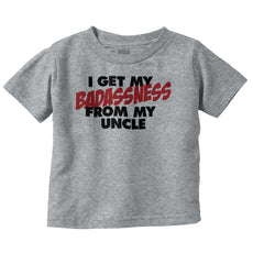 Badass Uncle Infant Toddler T Shirt-Direct To Garment Print-Brisco Baby
