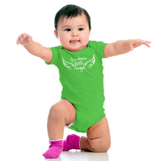 Grandma's Little Angel Romper Bodysuit-Direct To Garment Print-Brisco Baby