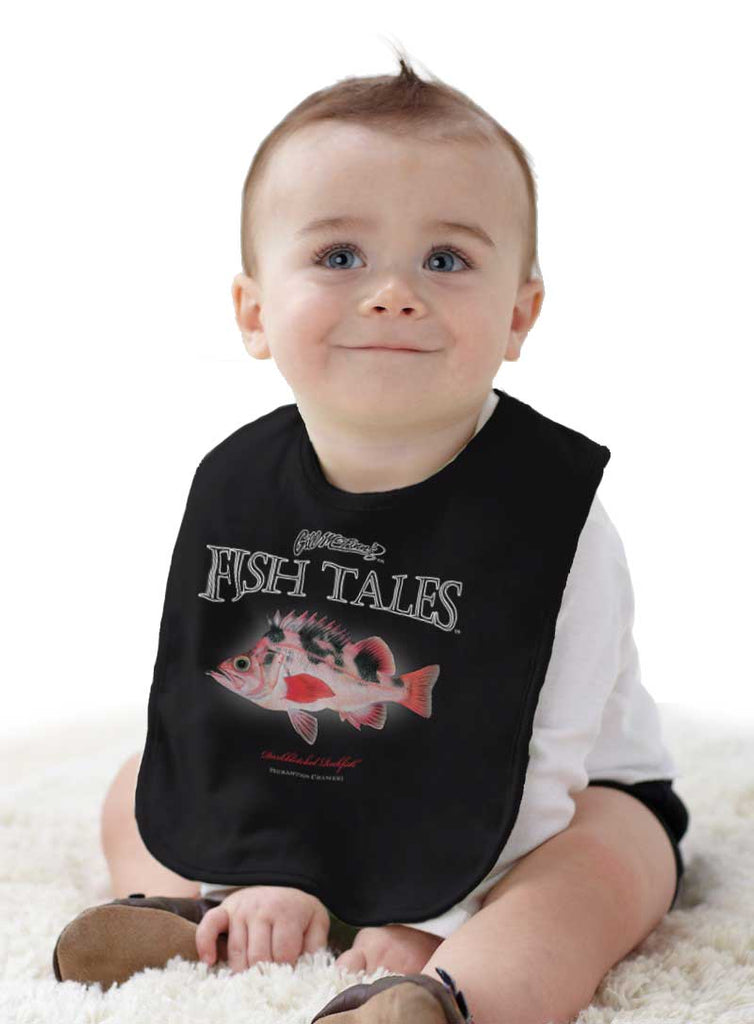 Darkblotched Rockfish Infant Baby Bib-Direct To Garment Print-Brisco Baby