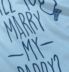 Marry My Daddy Romper Bodysuit-Direct To Garment Print-Brisco Baby