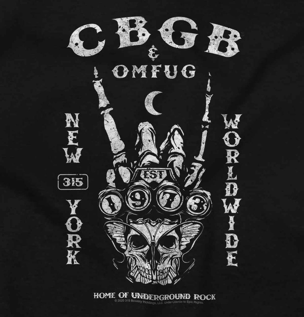 CBGB Metal Infant Baby Bib-Direct To Garment Print-Brisco Baby