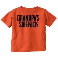 Grandpa's Sidekick Infant Toddler T Shirt-Direct To Garment Print-Brisco Baby