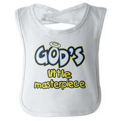 God's Masterpiece Infant Baby Bib-Direct To Garment Print-Brisco Baby