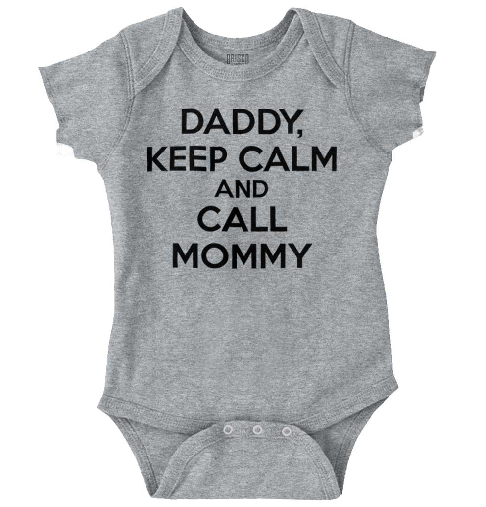 Call Mommy Romper Bodysuit-Direct To Garment Print-Brisco Baby