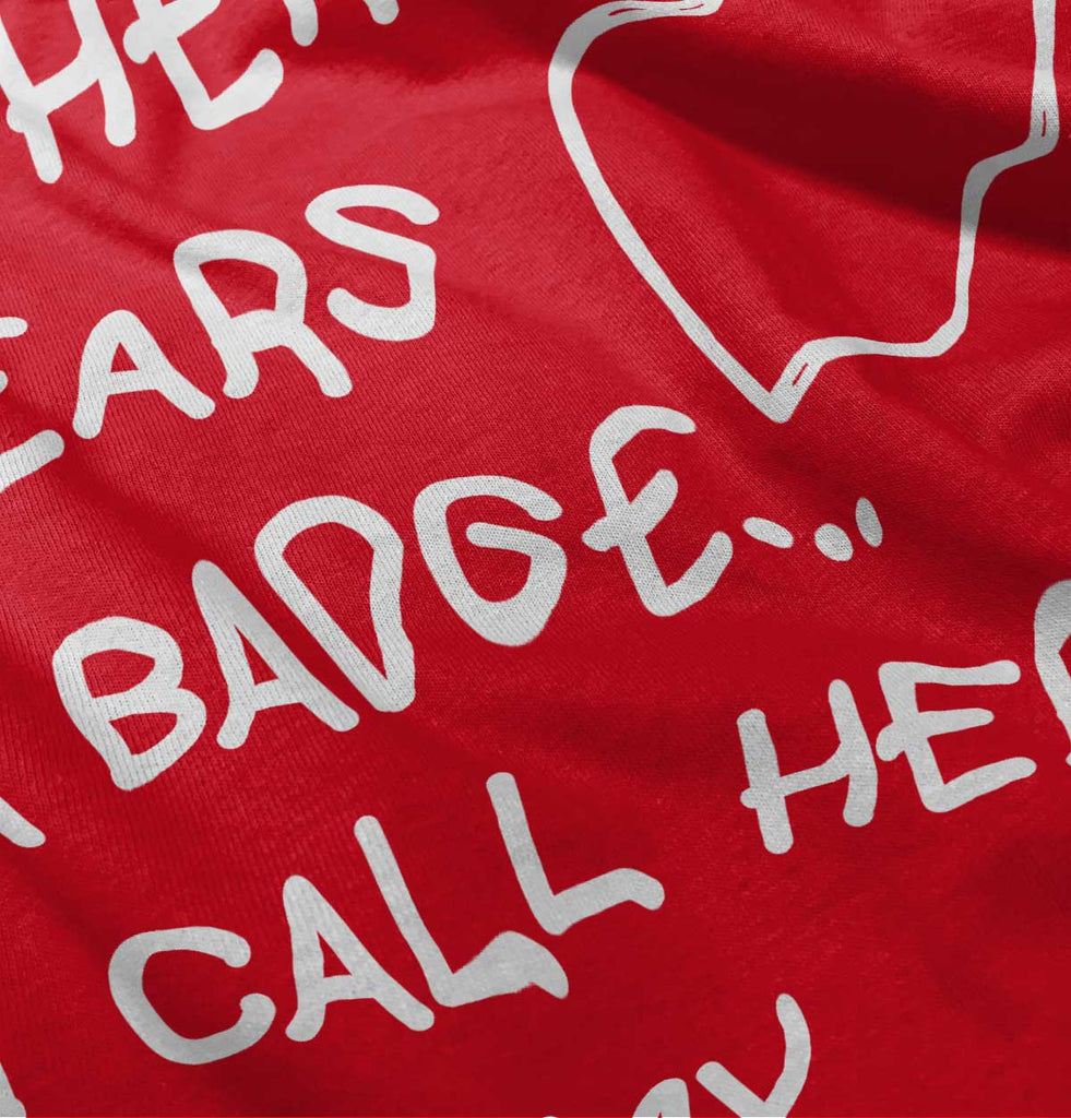 Hero Wears Badge Baby Polka Dot Skirt Dress-Direct To Garment Print-Brisco Baby